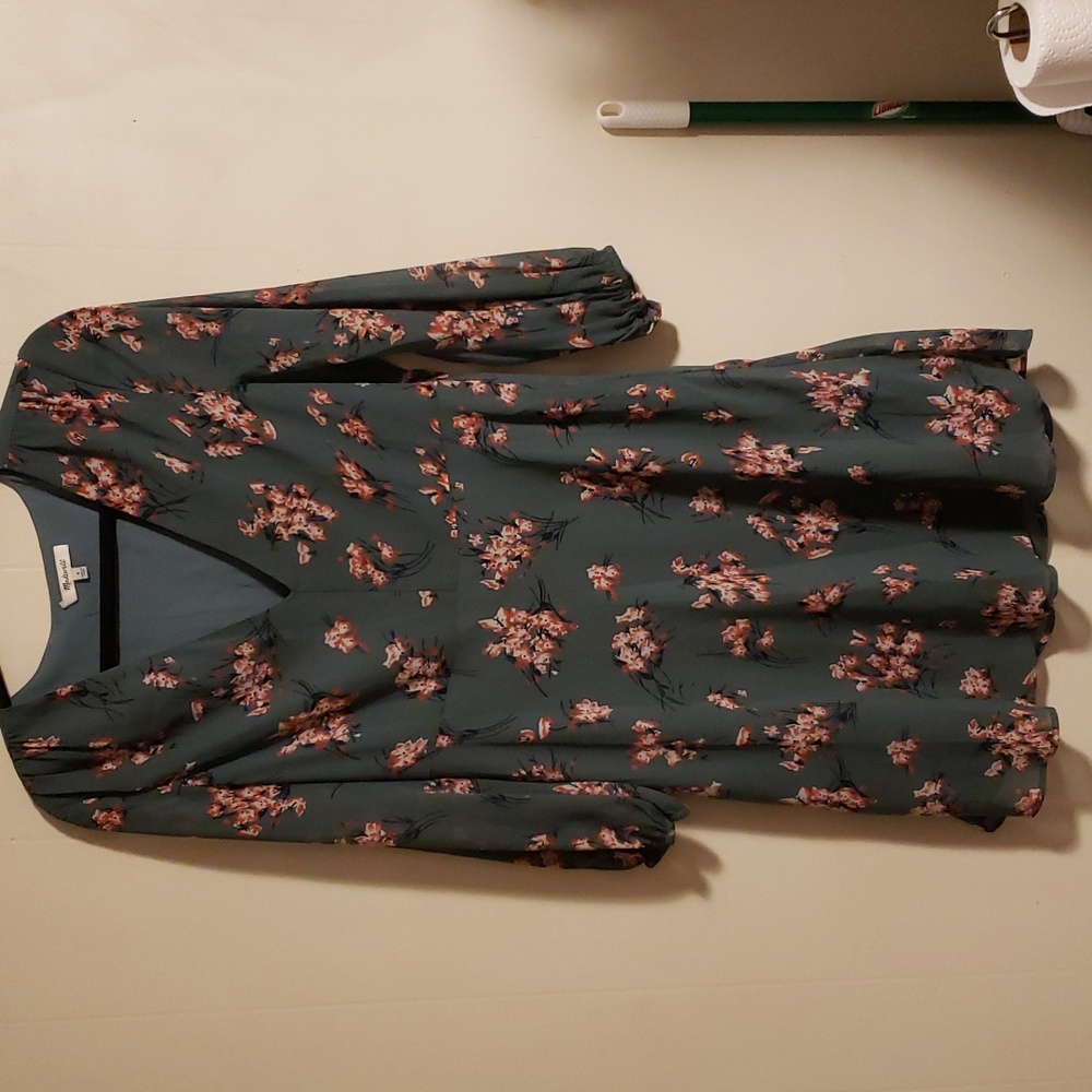 Madewell Marguerite Dress in Butterfly Garden